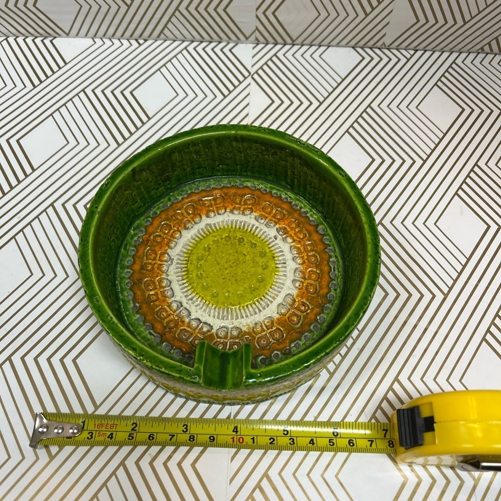 Vintage Mid-Century Bitossi For Rosenthal-Netter Ceramic Glazed Ashtray - Picture 13 of 14